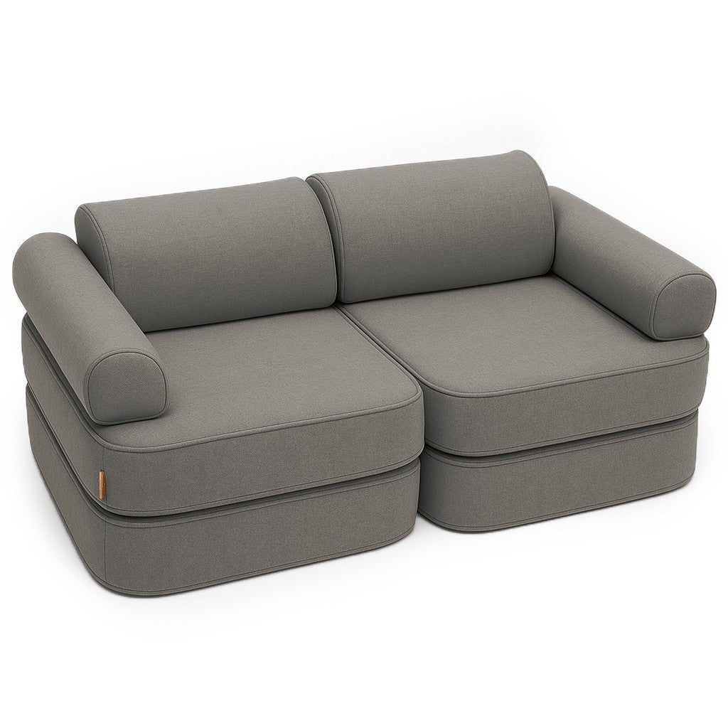 Indoor & Outdoor Kids Sofa Outzy, 6 Pieces - UV & Splash Resistant, 120 x 60 cm (Clay Taupe) - Tiny Tugz™