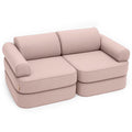 Indoor & Outdoor Kids Sofa Outzy, 6 Pieces - UV & Splash Resistant, 120 x 60 cm (Rosy Dune Pink) - Tiny Tugz™
