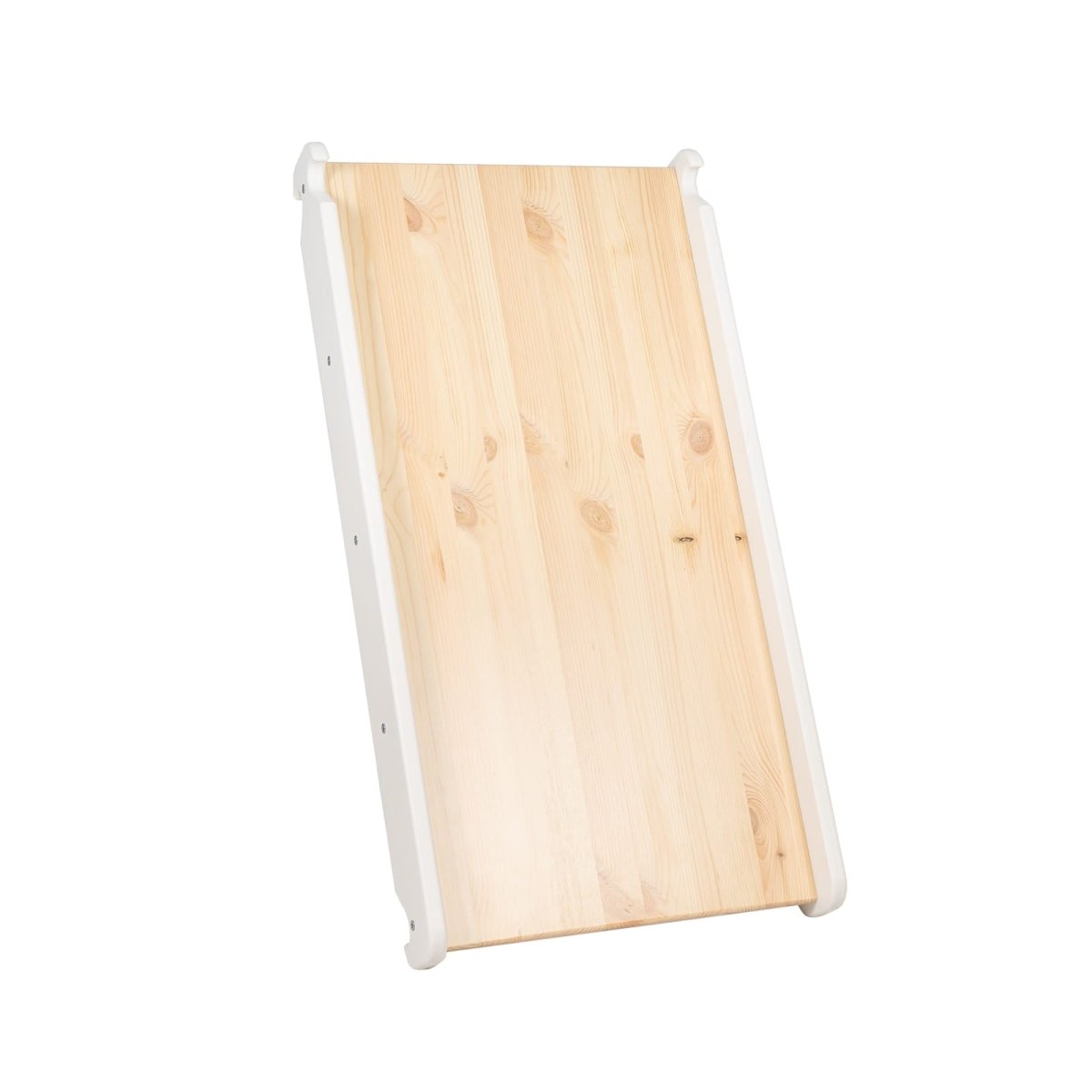 Indoor Wooden Climbing Frame with Slide & Ladder Wall – Montessori 2-in-1 Set (White) - Tiny Tugz™