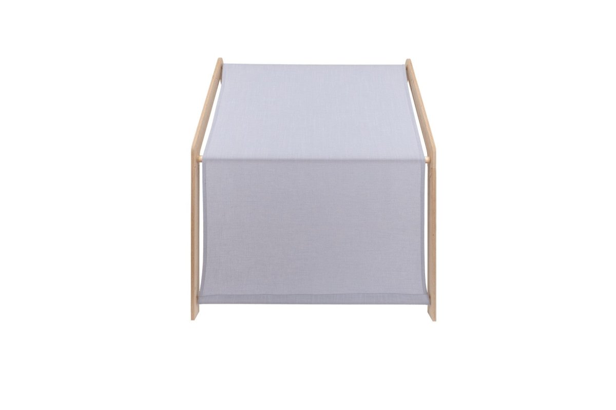 Indoor Wooden Playhouse for Kids (Natural Wood) with Canopy (Blue) - Tiny Tugz™