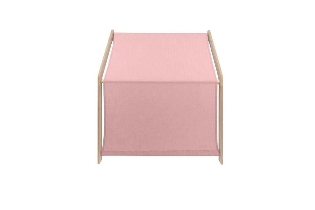 Indoor Wooden Playhouse for Kids (Natural Wood) with Canopy (Pink) - Tiny Tugz™