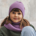 Kids 100% Merino Wool Beanie (Lilac) - Tiny Tugz™