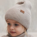 Kids 100% Merino Wool Beanie (Oat) - Tiny Tugz™