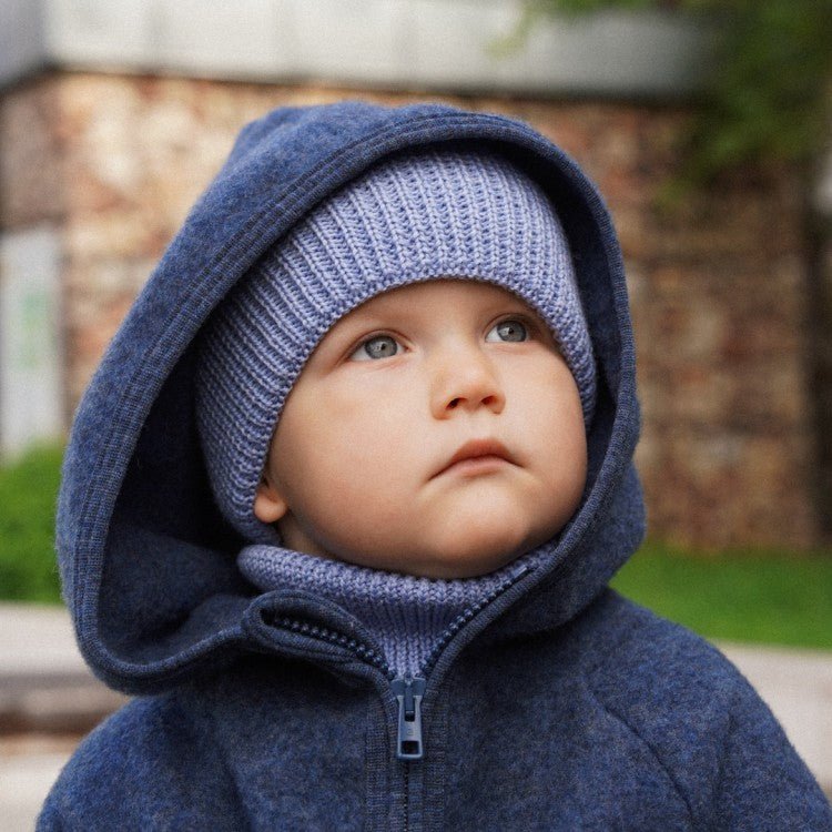 Kids 100% Merino Wool Beanie (Sky Blue) - Tiny Tugz™