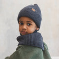 Kids 100% Merino Wool Tube Scarf (Graphite) - Tiny Tugz™