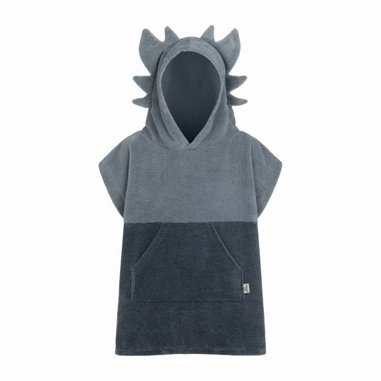 Kids Bamboo & Cotton Blend Poncho (Dragon) - Tiny Tugz™
