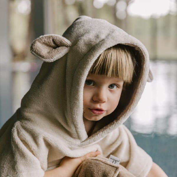 Kids Bamboo & Cotton Blend Poncho (Sheep) - Tiny Tugz™