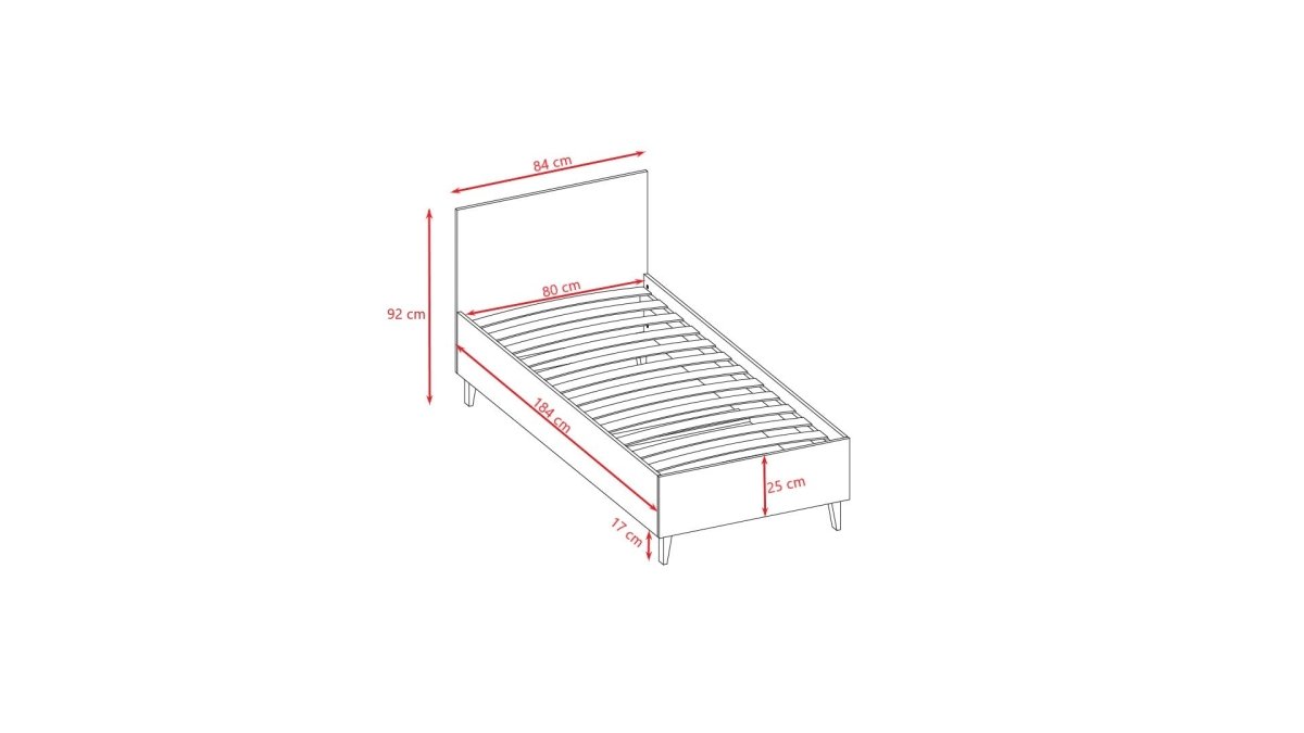 Kids' Bed Kubi 180x80 - Solid Oak Details - Cashmere - Tiny Tugz™