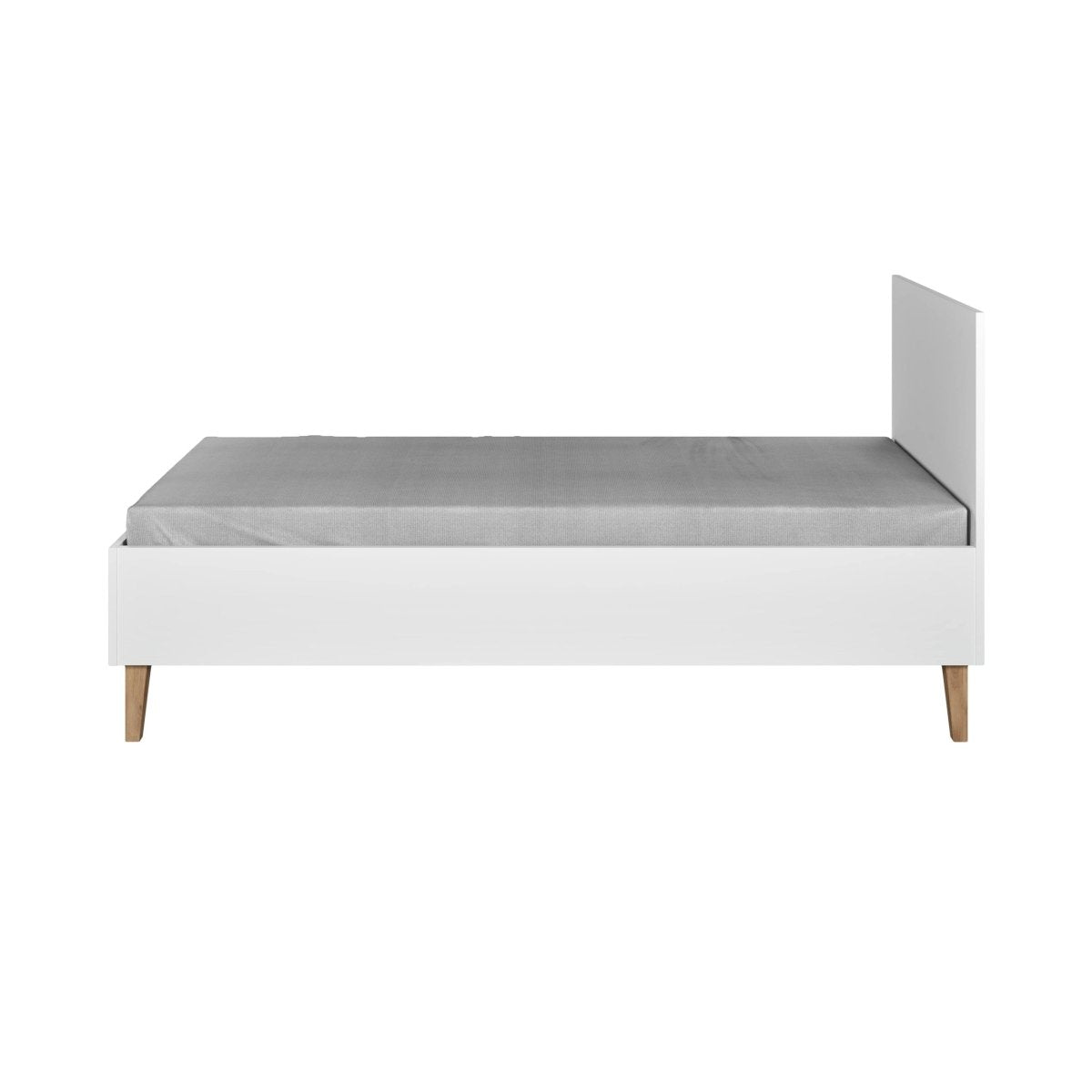 Kids' Bed Kubi 180x80 - Solid Oak Details - White - Tiny Tugz™