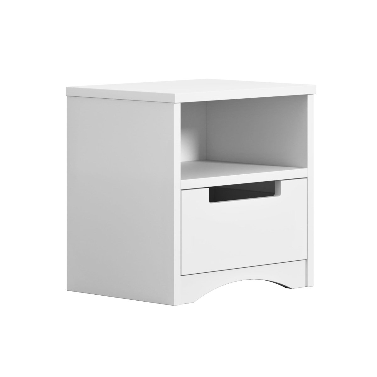 Kids' Bedside Table Classic with Drawer - White - Tiny Tugz™