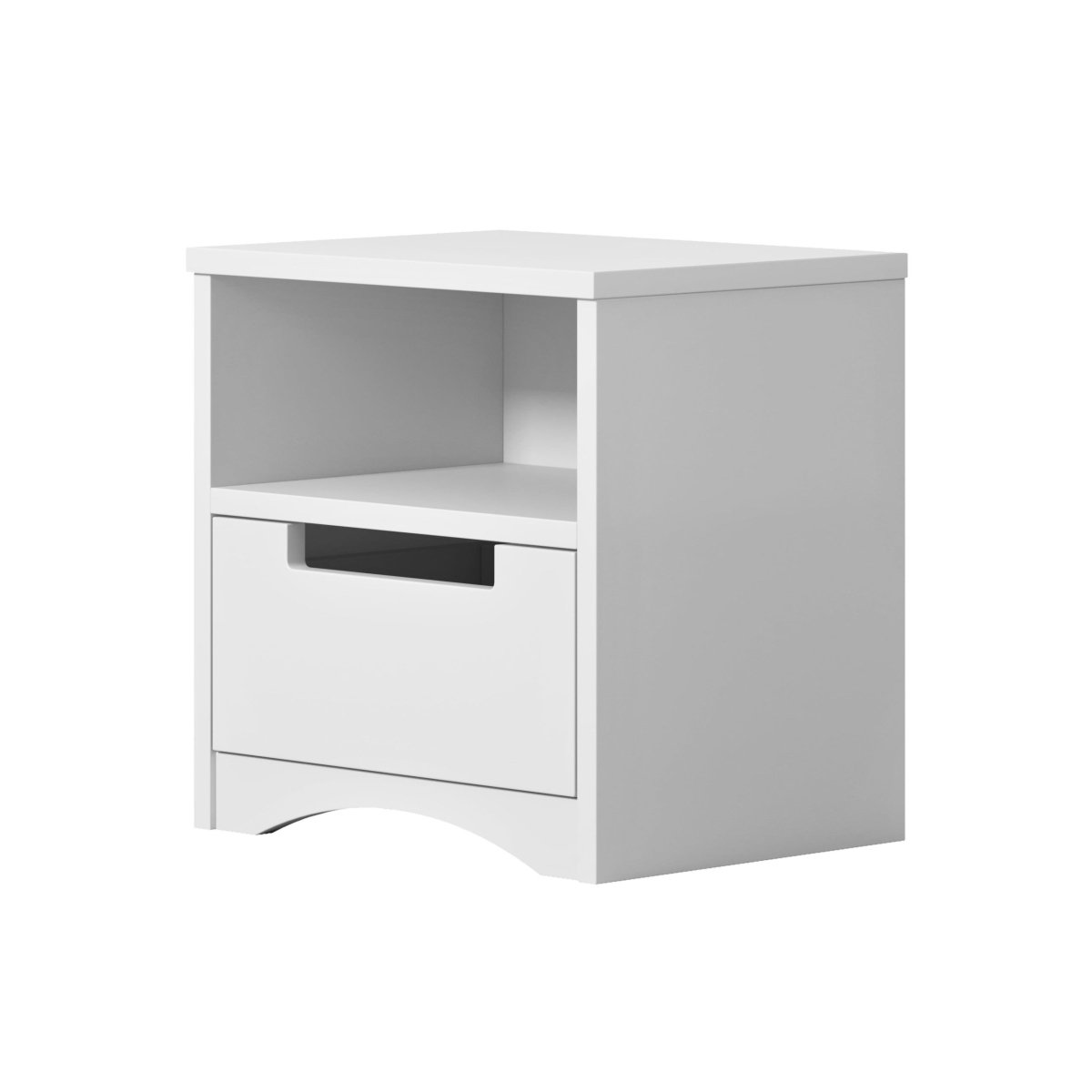 Kids' Bedside Table Classic with Drawer - White - Tiny Tugz™