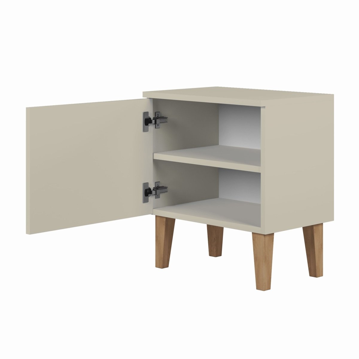 Kids' Bedside Table Kubi - Solid Oak Legs - Cashmere - Tiny Tugz™