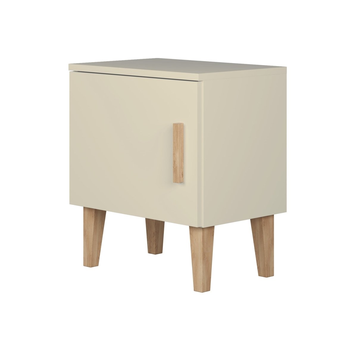 Kids' Bedside Table Kubi - Solid Oak Legs - Cashmere - Tiny Tugz™