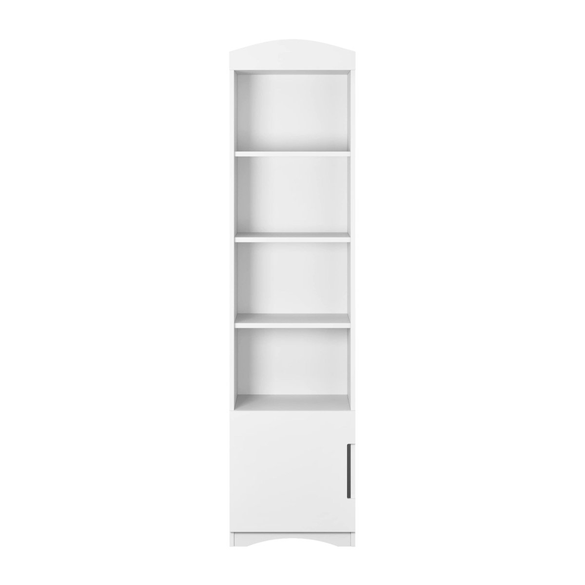 Kids' Bookshelf Classic Single - 4 Shelves & Cupboard - White - Tiny Tugz™
