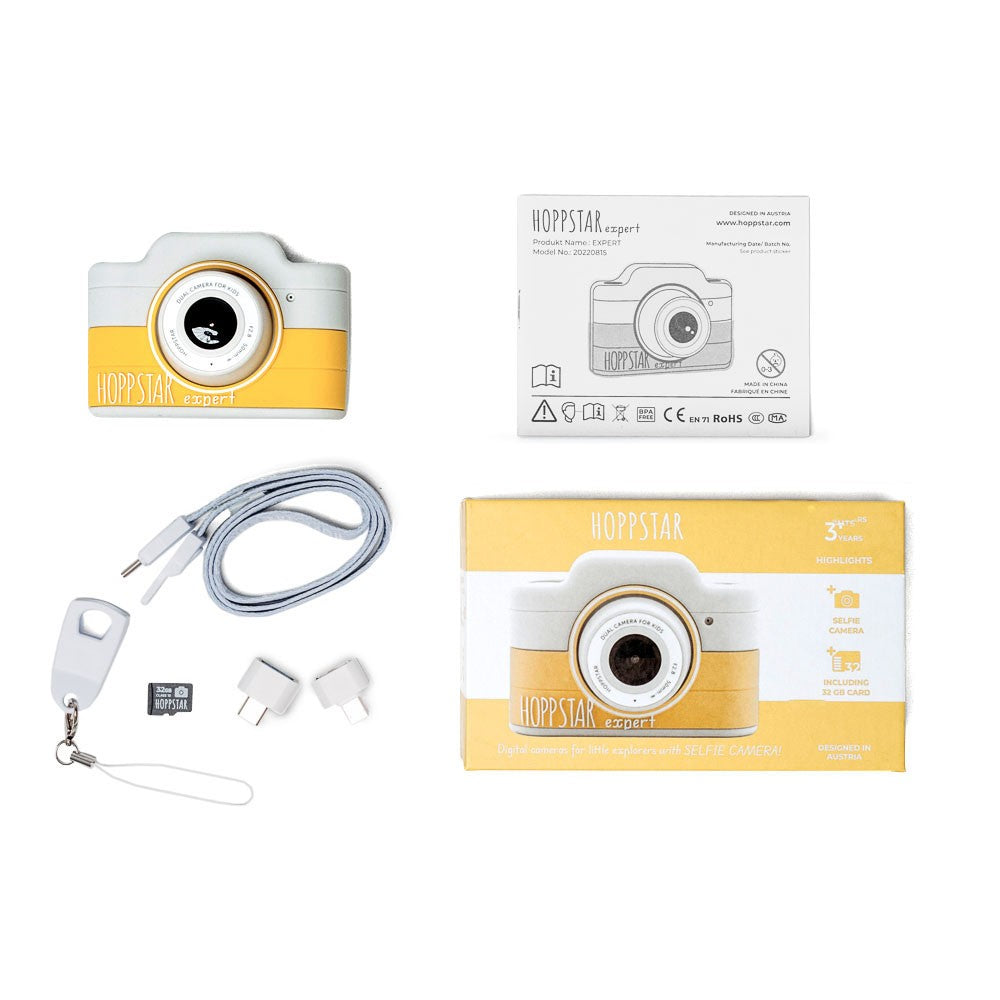 Hoppstar Kids Camera Expert – kids digital camera with built-in selfie camera, ages 3+