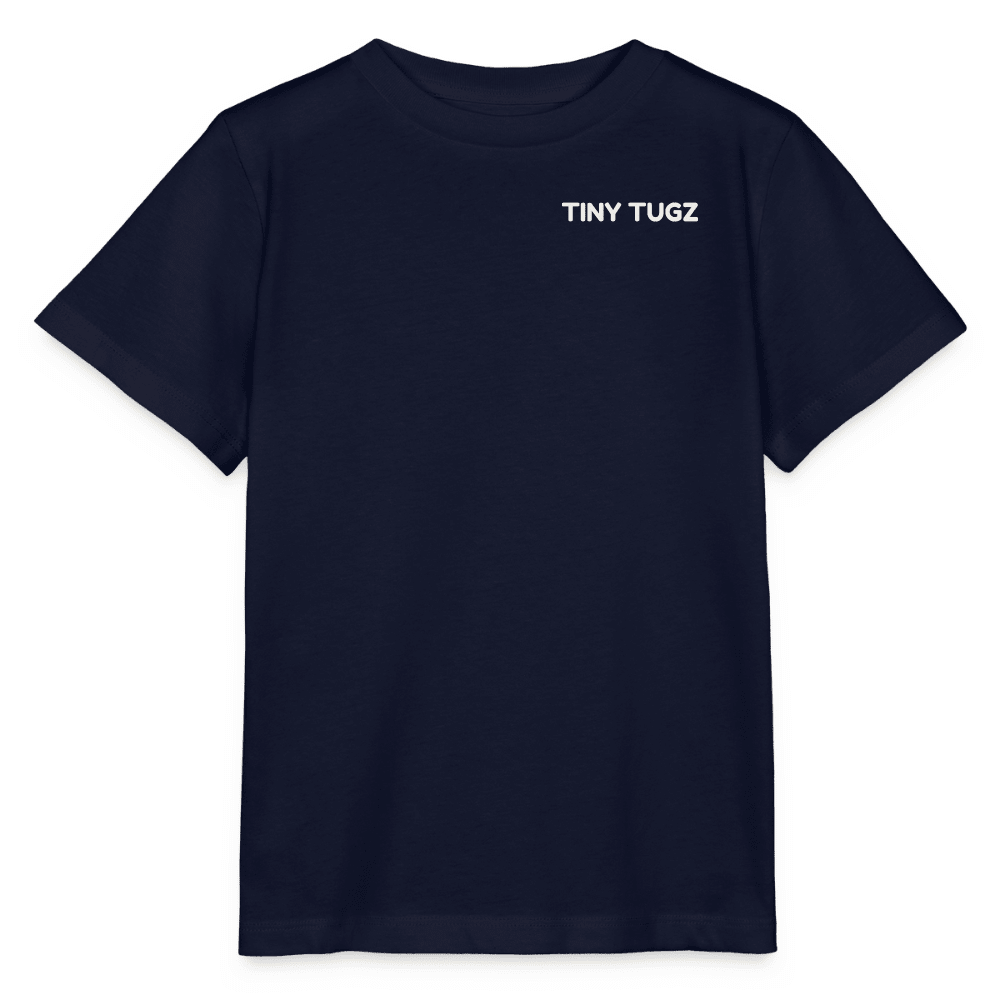 Kids Casual Organic Cotton Set (Navy T-Shirt + Grey Shorts) - Tiny Tugz™