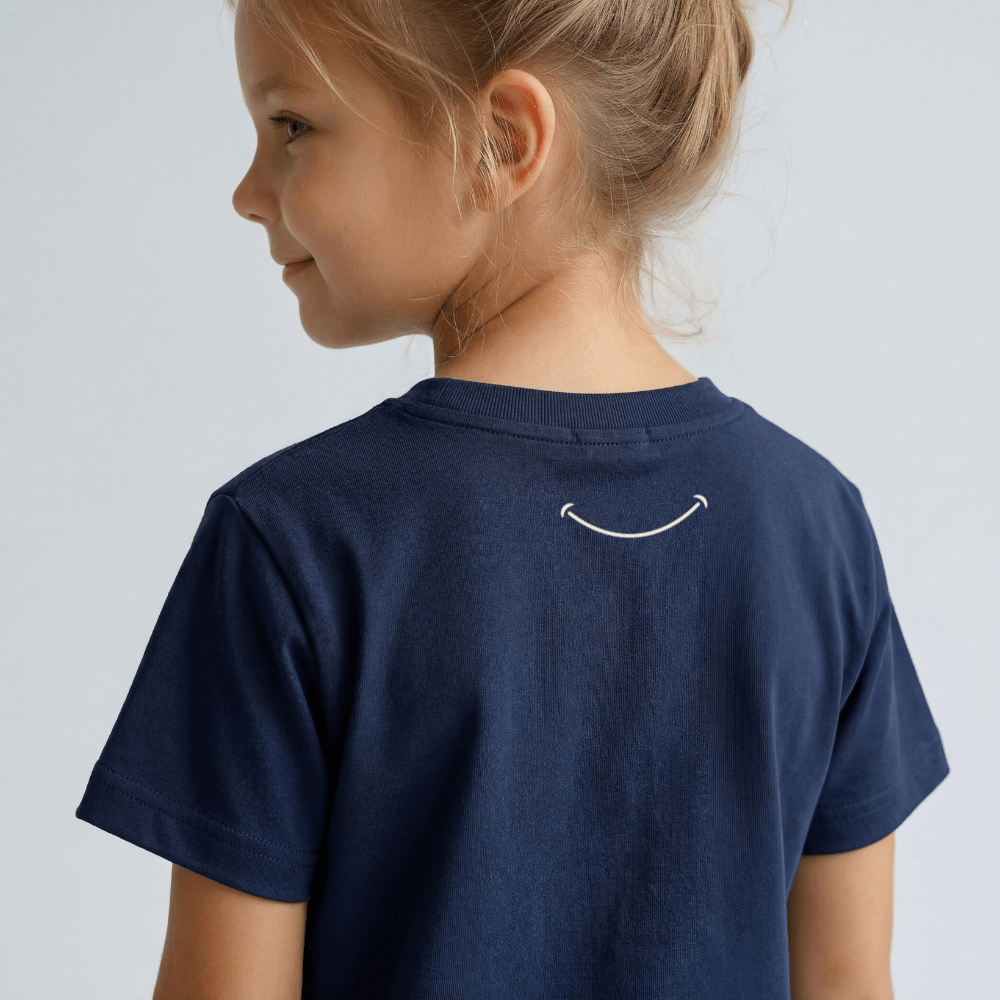 Kids Casual Organic Cotton Set (Navy T-Shirt + Grey Shorts) - Tiny Tugz™