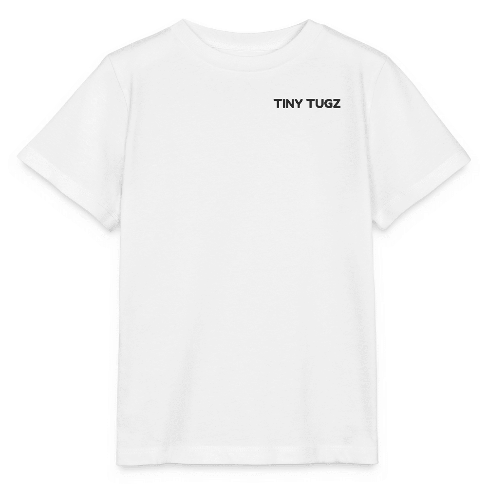 Kids Casual Organic Cotton Set (White T-Shirt + Navy Shorts) - Tiny Tugz™