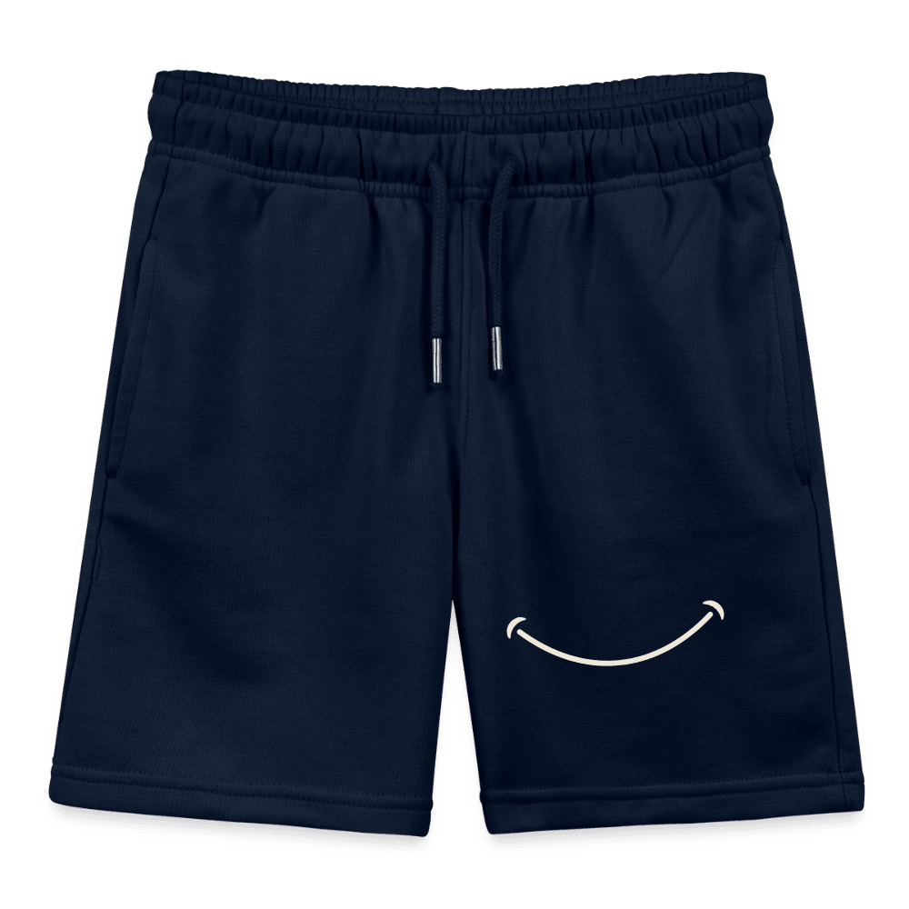 Kids Casual Organic Cotton Set (White T-Shirt + Navy Shorts) - Tiny Tugz™