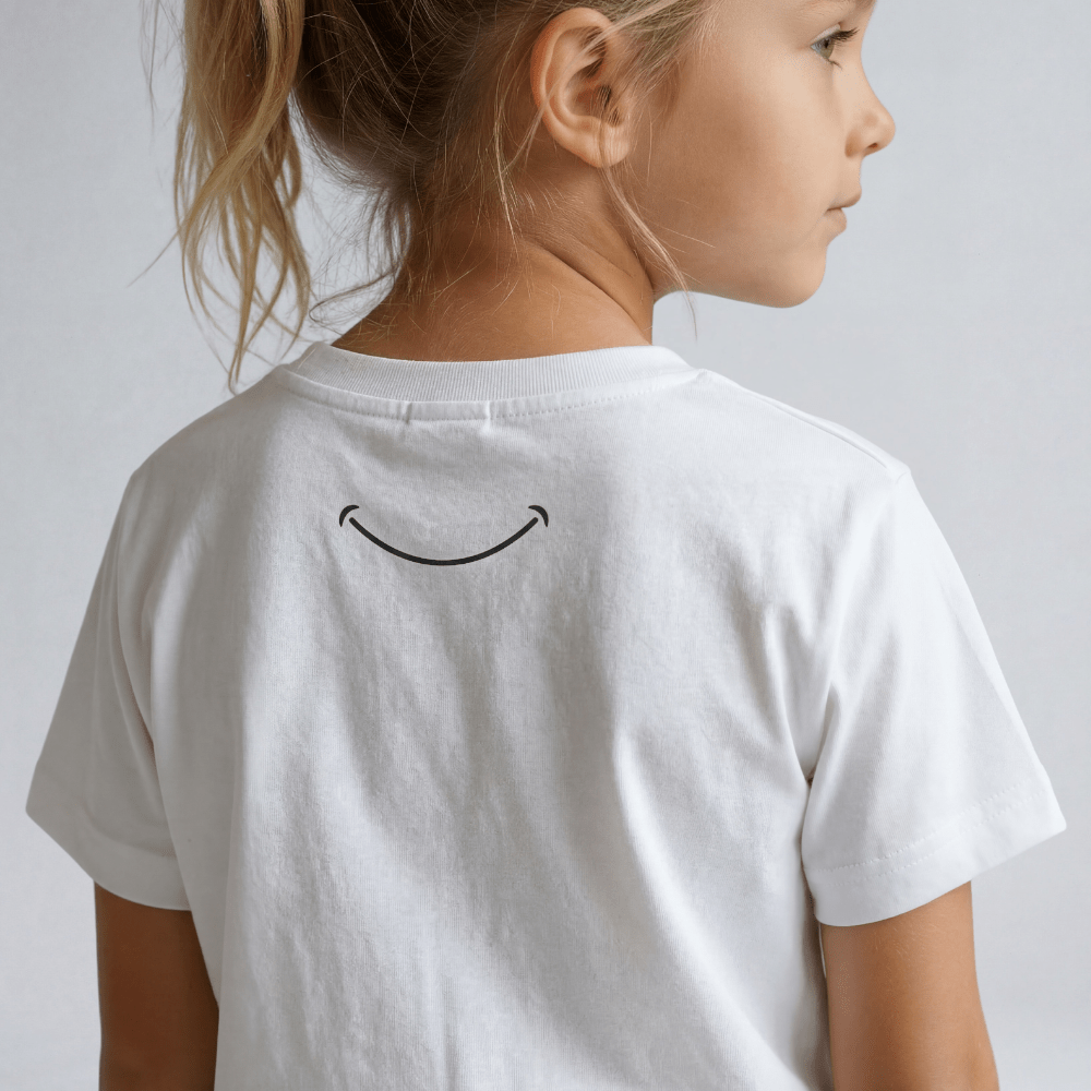 Kids Casual Organic Cotton Set (White T-Shirt + Navy Shorts) - Tiny Tugz™