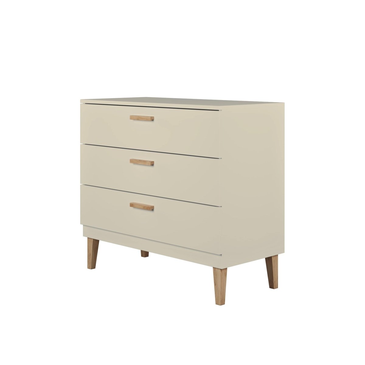 Kids' Chest of Drawers Kubi - 3 Soft-Close Drawers - Cashmere - Tiny Tugz™