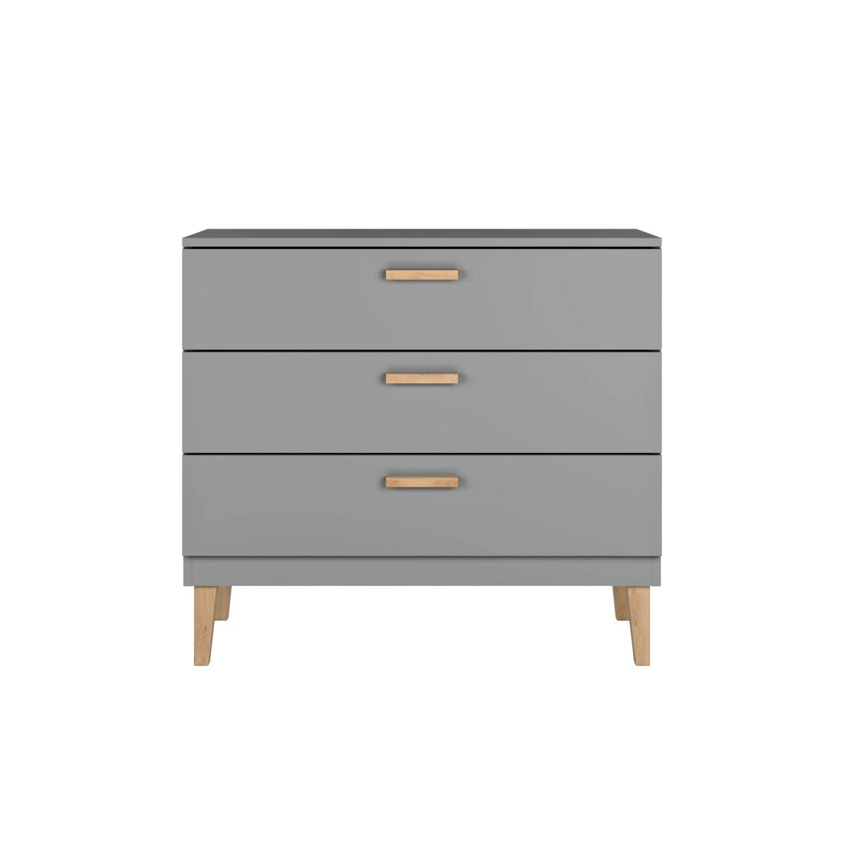 Kids' Chest of Drawers Kubi - 3 Soft-Close Drawers - Grey - Tiny Tugz™