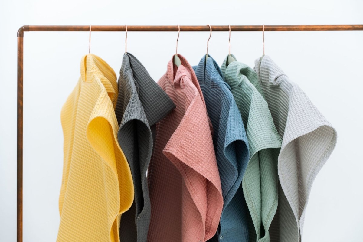Kids’ Cotton Waffle Poncho Collection – 100% Cotton, Handmade - Tiny Tugz™
