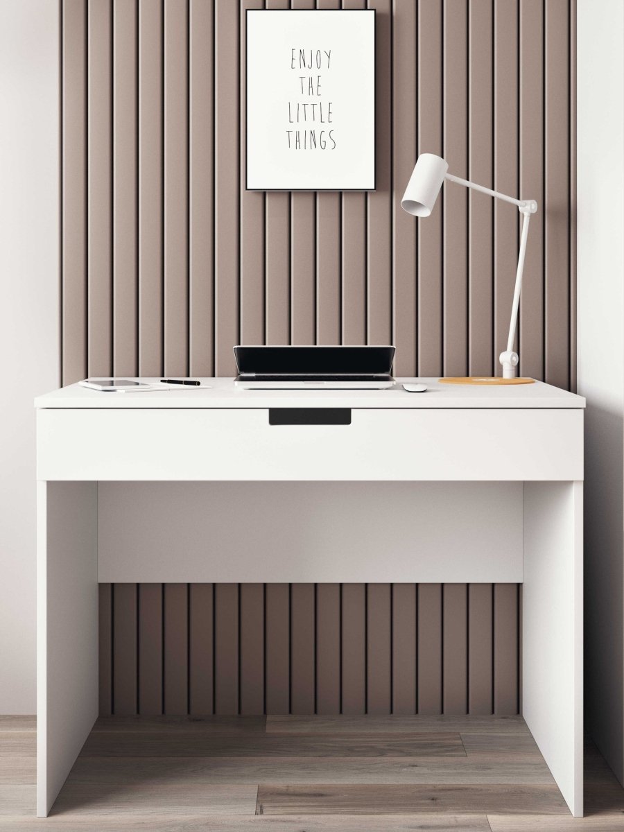 Kids' Desk Tomi 100x60 with Drawer - White - Tiny Tugz™