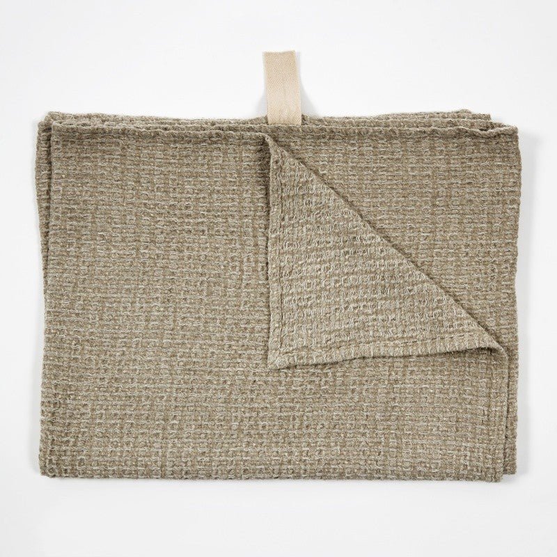 Kids Extra Large 100% Linen Bath Towel (Textured Grey) - Tiny Tugz™