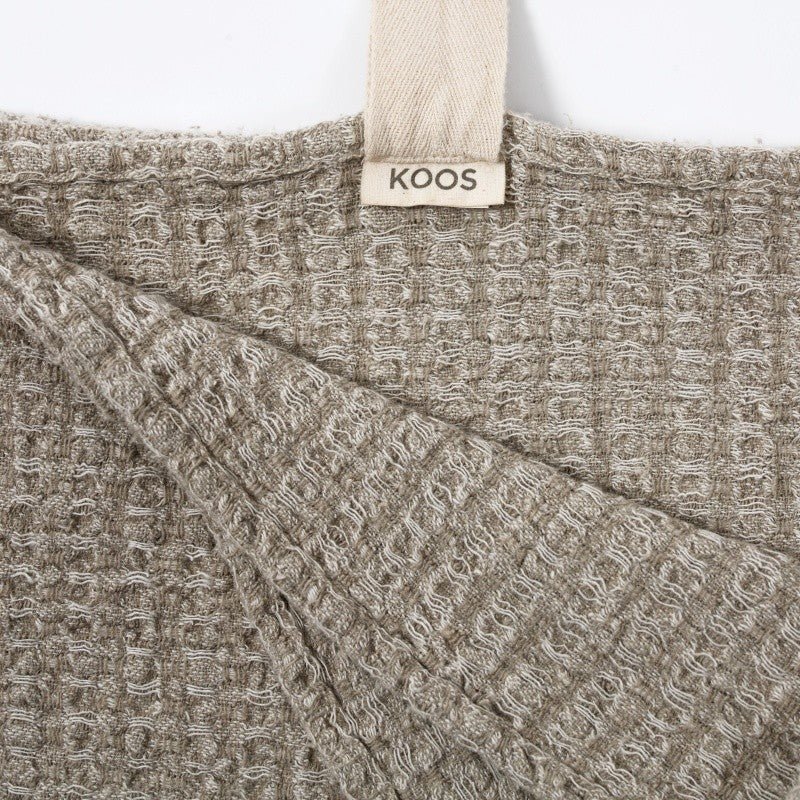 Kids Extra Large 100% Linen Bath Towel (Textured Grey) - Tiny Tugz™