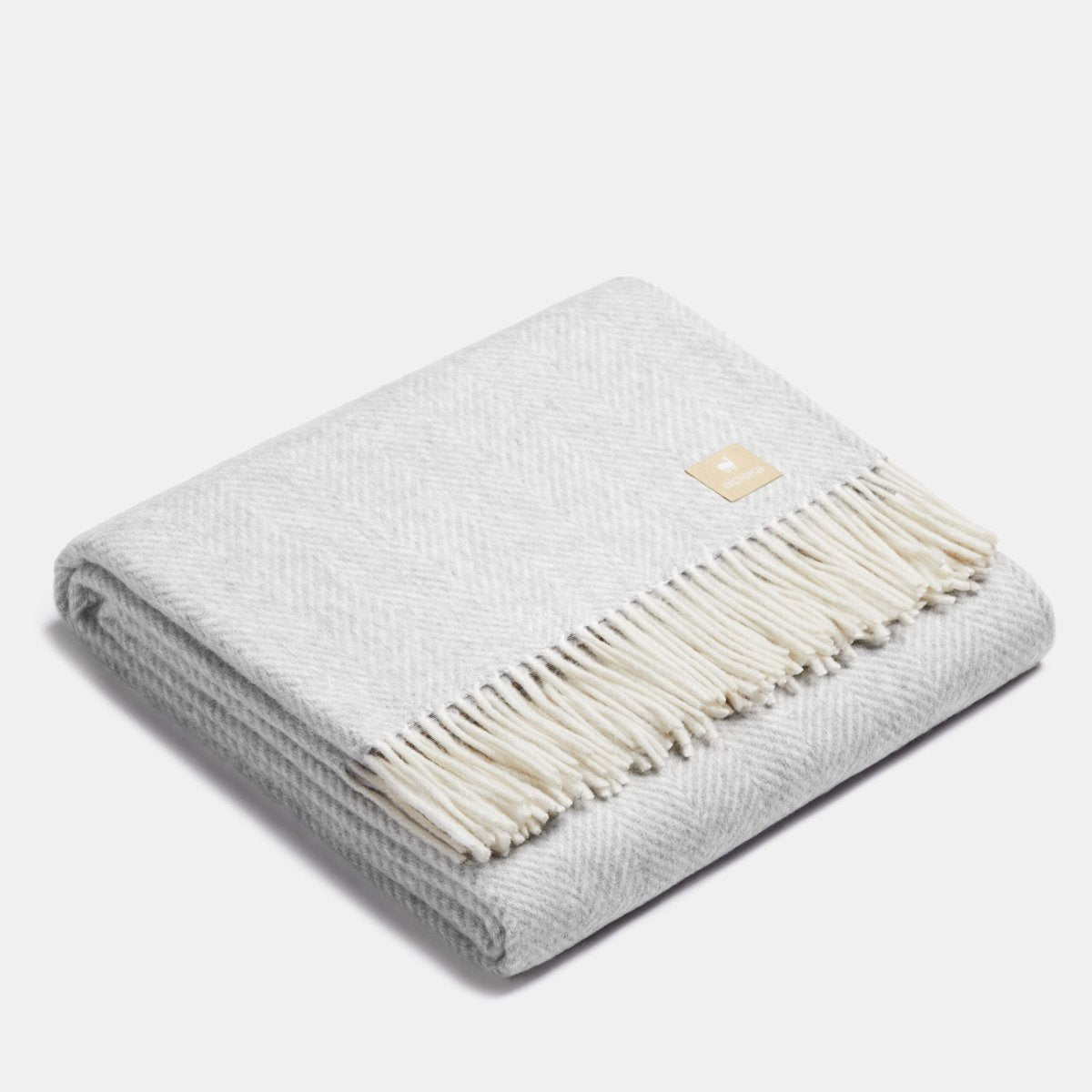 Kids Fishbone Alpaca Wool Blanket (150 x 200cm) - Tiny Tugz™