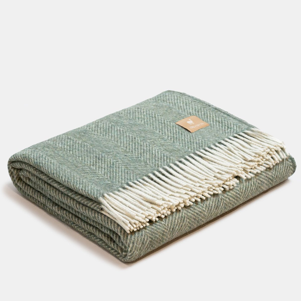 Kids Fishbone Alpaca Wool Blanket (150 x 200cm) - Tiny Tugz™