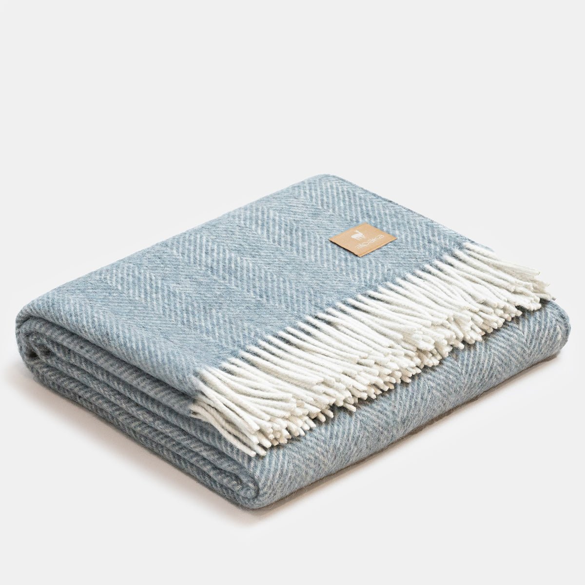 Kids Fishbone Alpaca Wool Blanket (150 x 200cm) - Tiny Tugz™
