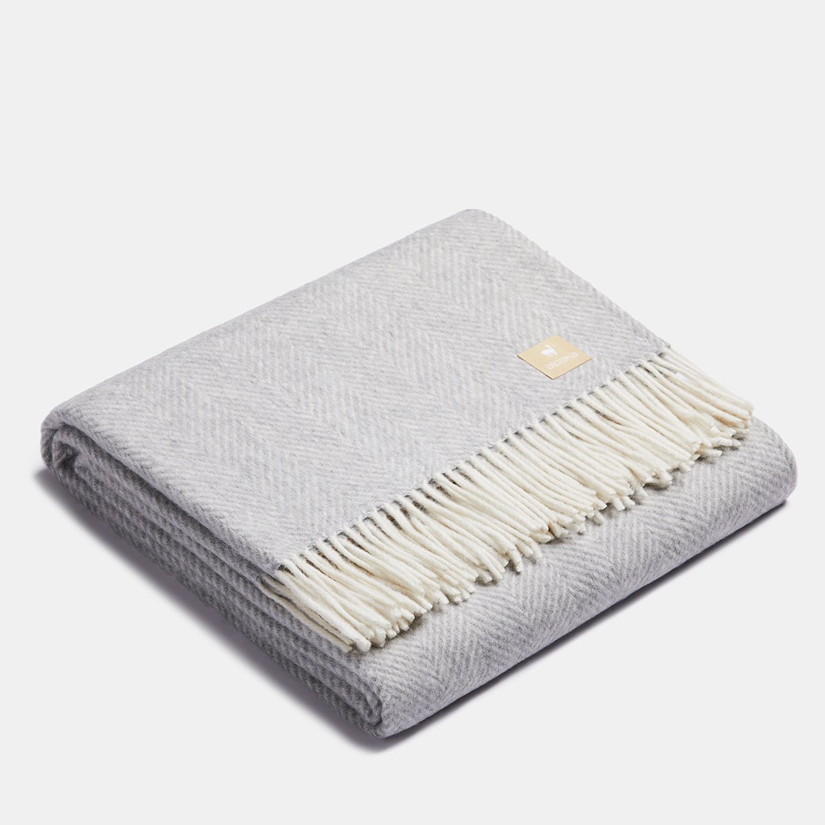 Kids Fishbone Alpaca Wool Blanket (150 x 200cm) - Tiny Tugz™