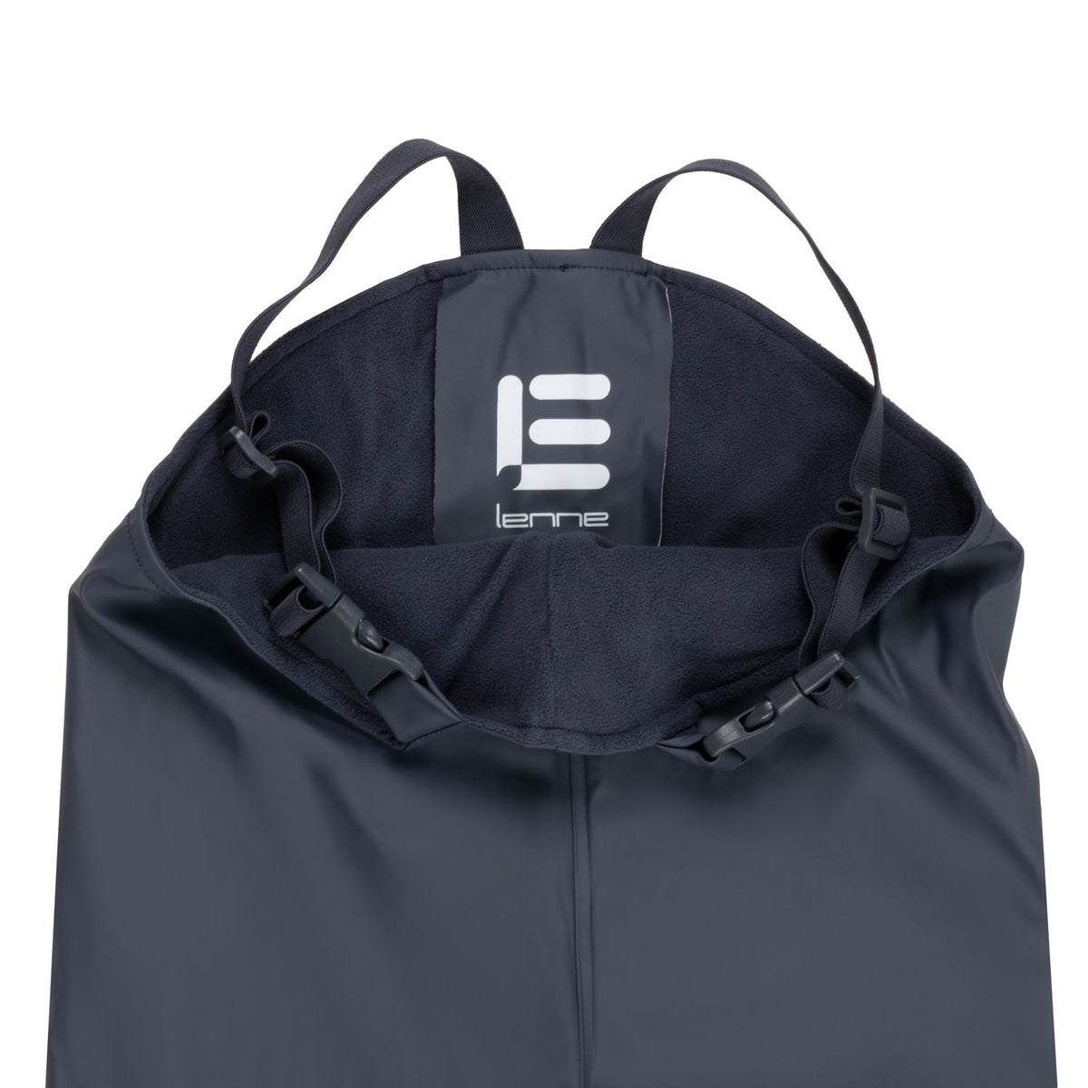 Kids’ Fleece-Lined Rain Jacket and Dungaree Set – Navy Blue - Tiny Tugz™