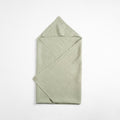 Kids’ Hooded Towel (Sage) – 100% Waffle Linen, Handmade - Tiny Tugz™