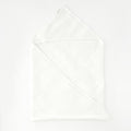 Kids’ Hooded Towel (White) – 100% Waffle Linen, Handmade - Tiny Tugz™