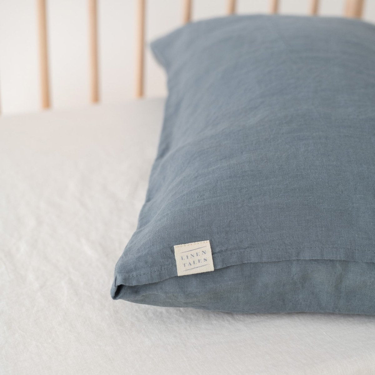 Kids’ Linen Duvet Cover Set (Blue) – 100% Linen, Handmade - Tiny Tugz™