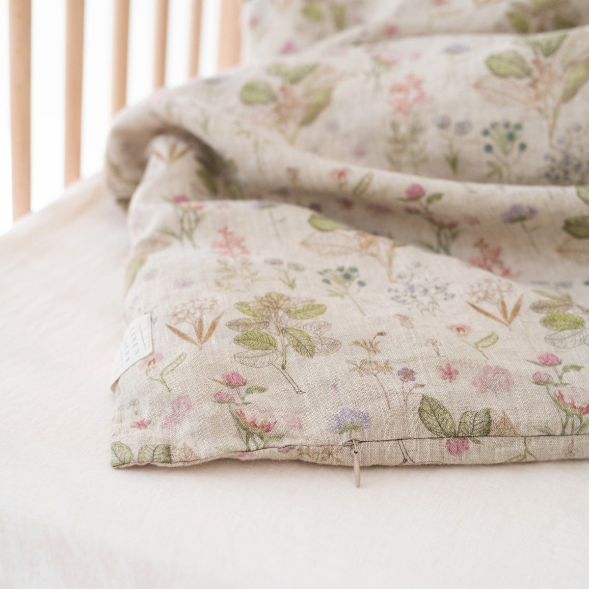 Kids’ Linen Duvet Cover Set (Botany) – 100% Linen, Handmade - Tiny Tugz™