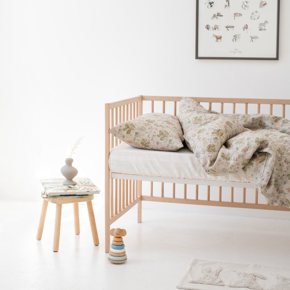 Kids’ Linen Duvet Cover Set (Botany) – 100% Linen, Handmade - Tiny Tugz™