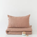 Kids’ Linen Duvet Cover Set (Cafe Creme) – 100% Linen, Handmade - Tiny Tugz™
