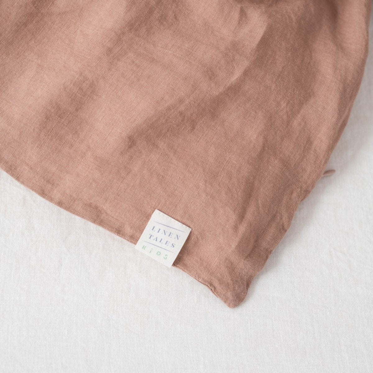 Kids’ Linen Duvet Cover Set (Cafe Creme) – 100% Linen, Handmade - Tiny Tugz™