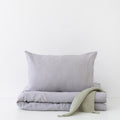 Kids’ Linen Duvet Cover Set (Light Grey) – 100% Linen, Handmade - Tiny Tugz™
