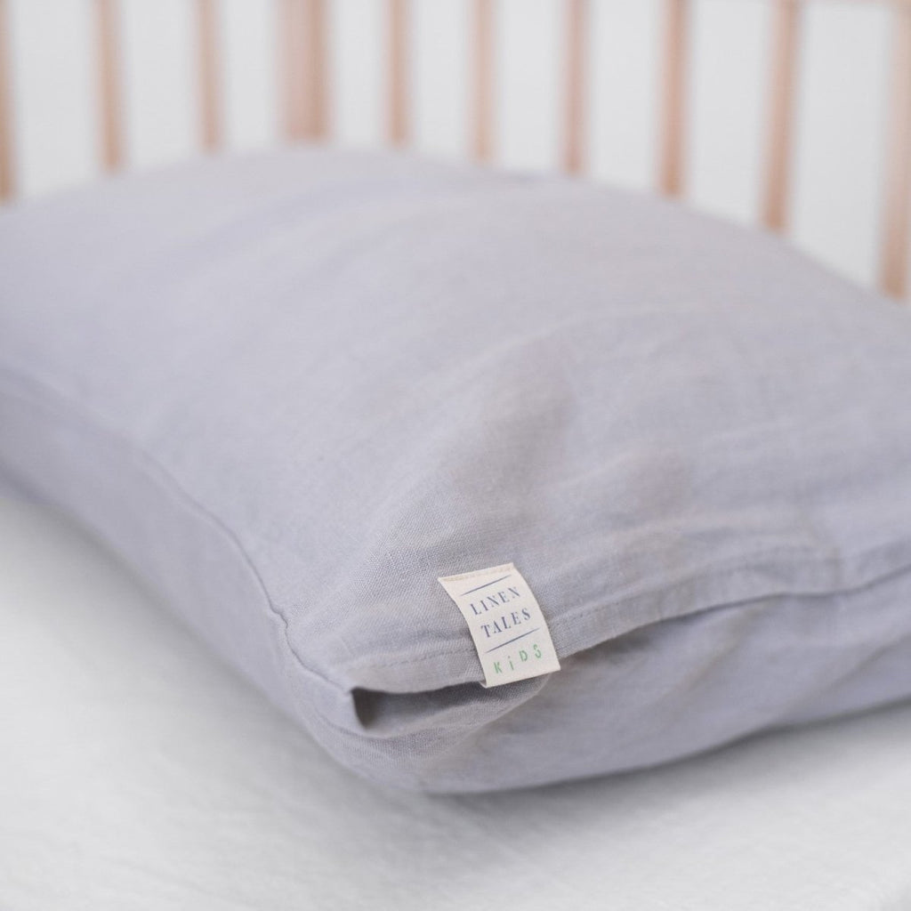 Kids’ Linen Duvet Cover Set (Light Grey) – 100% Linen, Handmade - Tiny Tugz™