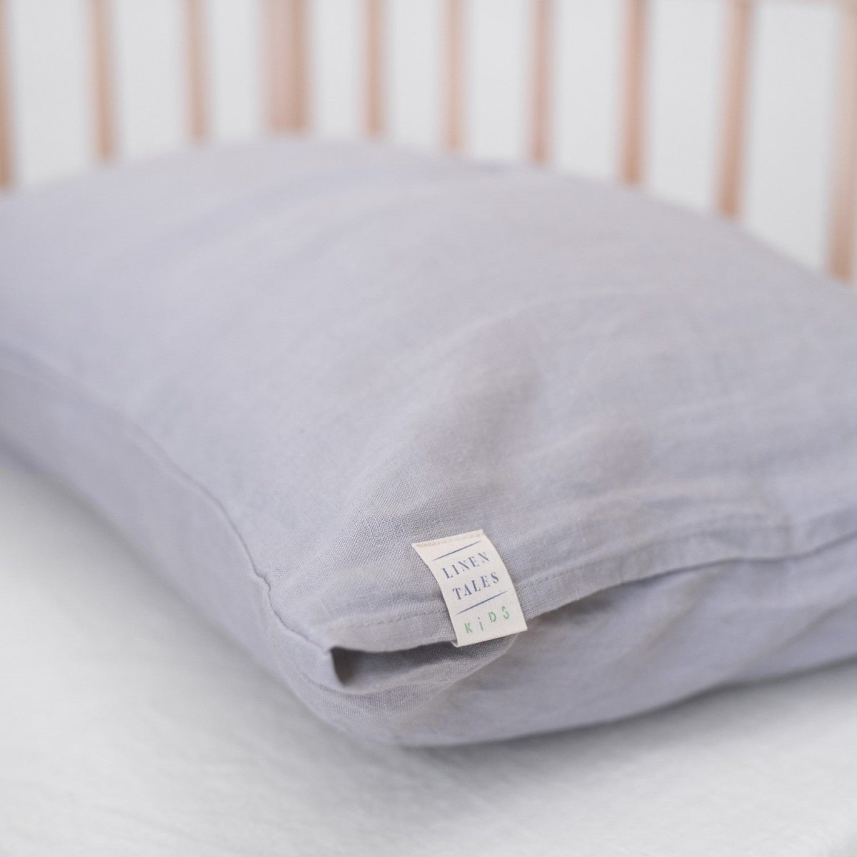 Kids’ Linen Duvet Cover Set (Light Grey) – 100% Linen, Handmade - Tiny Tugz™