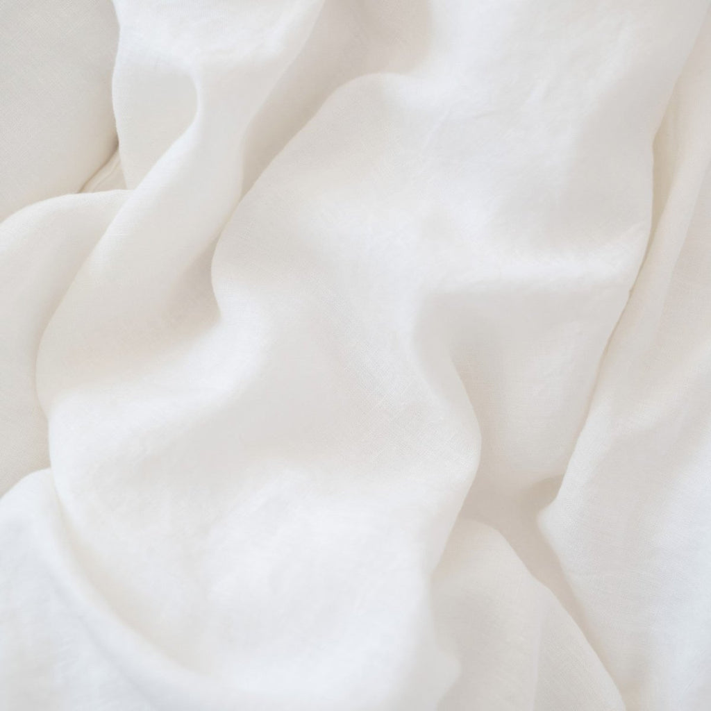 Kids’ Linen Duvet Cover Set (White) – 100% Linen, Handmade - Tiny Tugz™