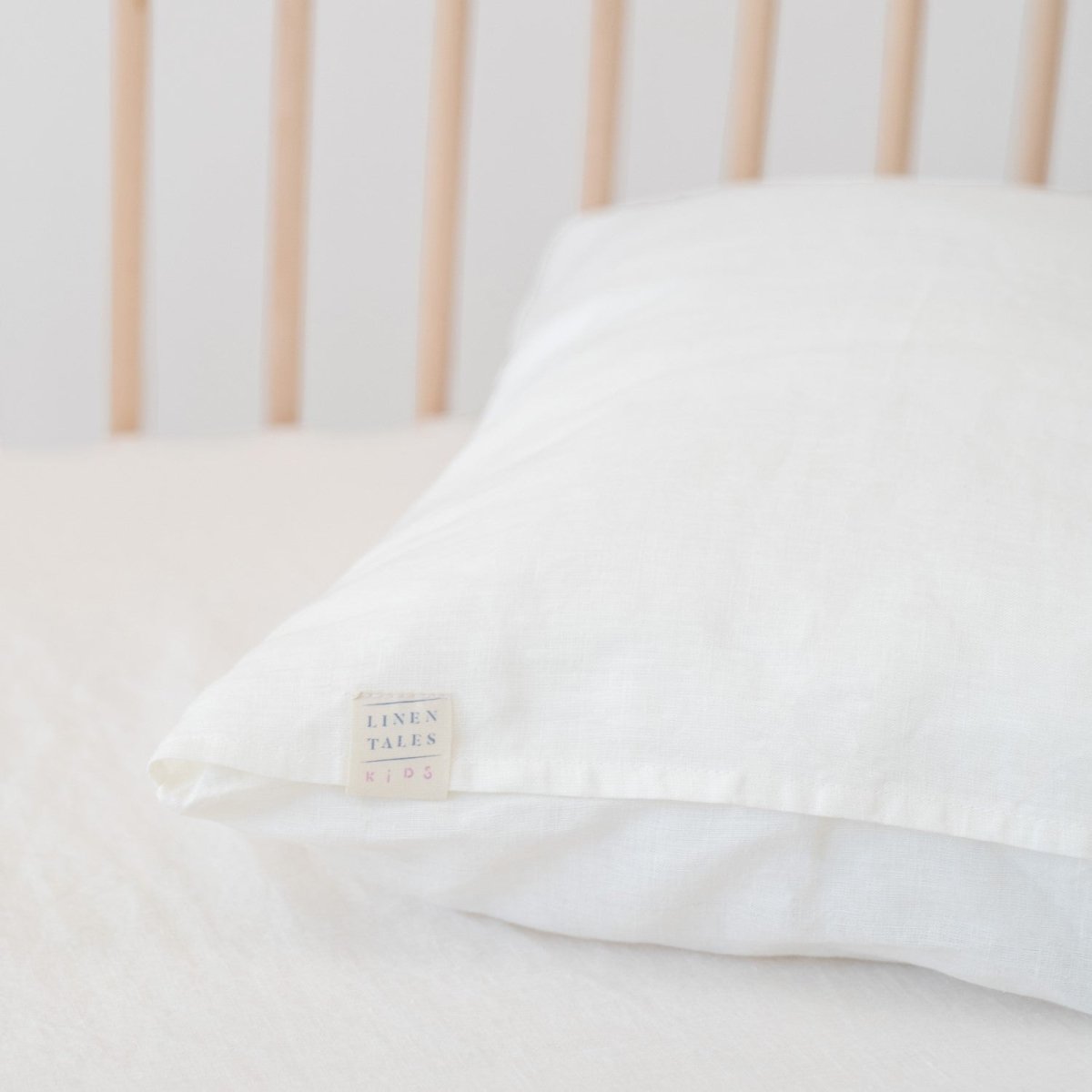 Kids’ Linen Duvet Cover Set (White) – 100% Linen, Handmade - Tiny Tugz™