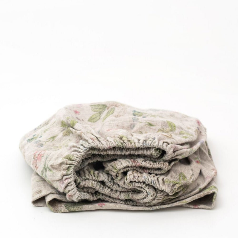 Kids’ Linen Fitted Sheet (Botany) – 100% Linen, Handmade - Tiny Tugz™