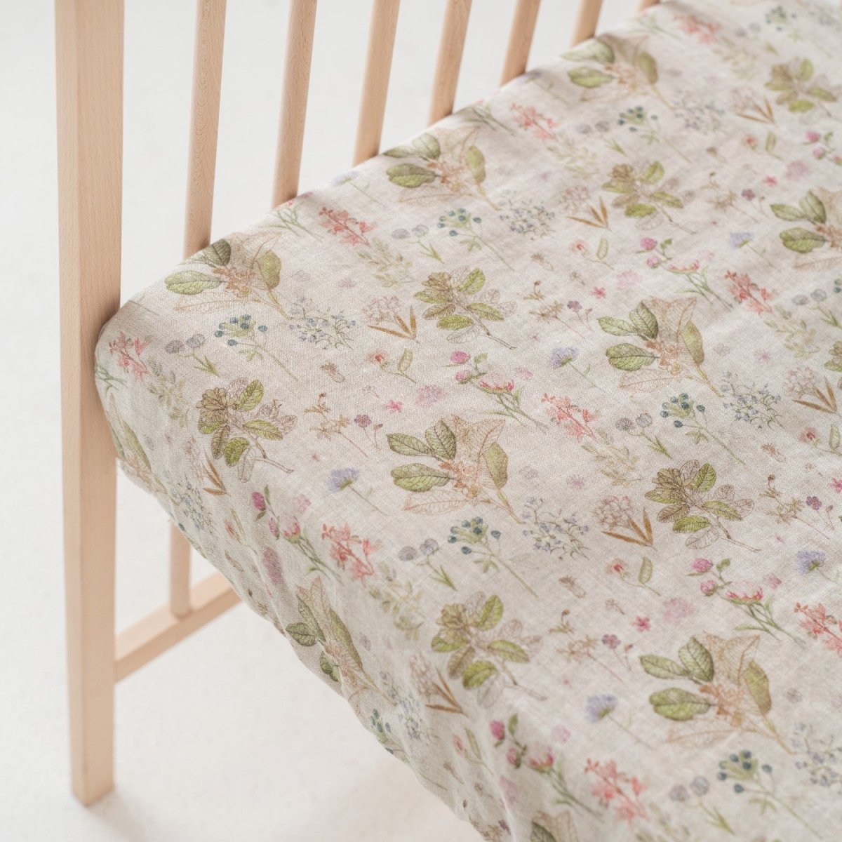 Kids’ Linen Fitted Sheet (Botany) – 100% Linen, Handmade - Tiny Tugz™