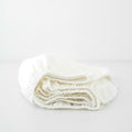 Kids’ Linen Fitted Sheet (White) – 100% Linen, Handmade - Tiny Tugz™